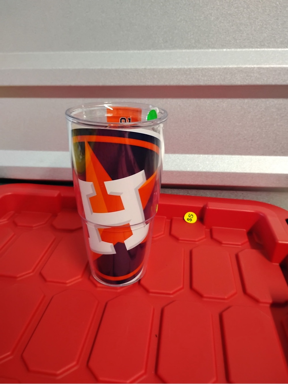 Purple Orange Team Tumbler - Insulated Party Cup Terri’s 24 oz